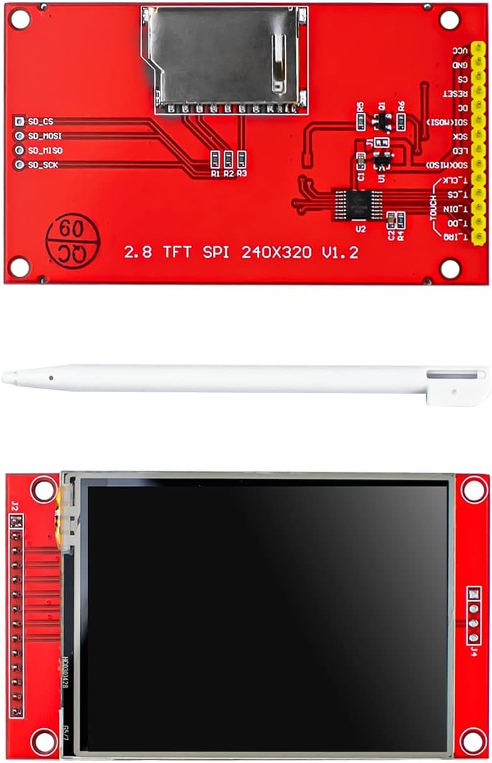 Hosyond وحدة عرض شاشة تعمل باللمس TFT LCD بحجم 2.8 بوصة 320x240 SPI تسلسلي ILI9341 مع قلم لمسي متوافق مع لوحة تطوير Arduino R3/Mega2560 - Image 3